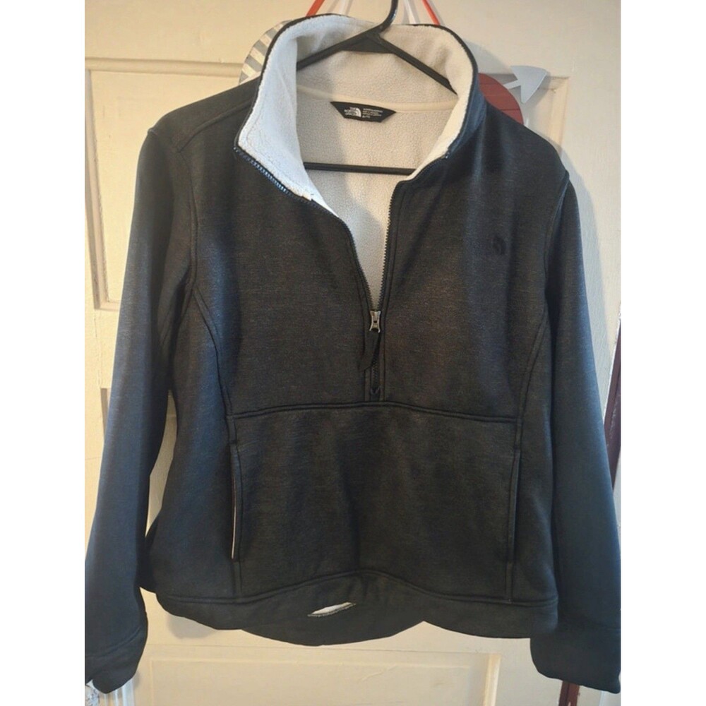 The North Face Women's 1/4 Zip Charcoal Size Xtra Large - Picture 2 of 4